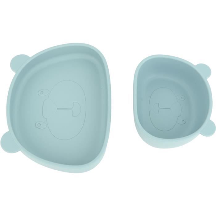 Set De Vaisselle Bébé Silicone Avec Ventouse | 8 Pièces, Anti-dérapant, Lave-vaisselle