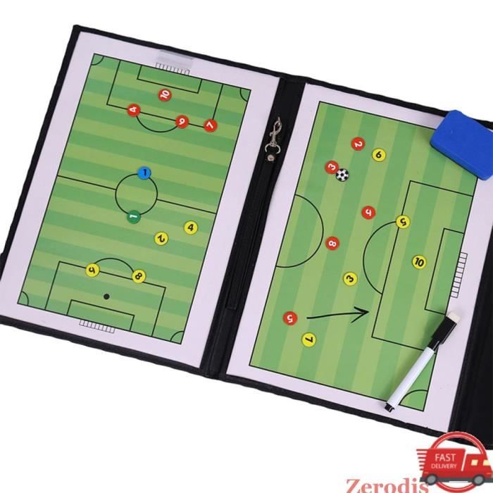 Tableau de basket-ball, tableau tactique basket-ball, tableau magnétique pour entraîneurs pliable et portable avec marqueur caoutchouc effacer, panier, pièces pour enseigner et formation