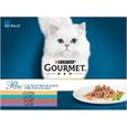 Nourriture pour chats Gourmet Perle Les Filettines en sauce avec Canard, Agneau, Thon et Dinde  - 12 x 85 g - Sachets Fr 38227-1