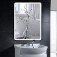 Miroir mural de salle de bain - BonAchat - 120*70cm - Miroir de mercure sans cuivre - Économie d'énergie-1