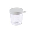Pots de conservation BEABA en verre extra-résistant 250 ml - gris clair-1
