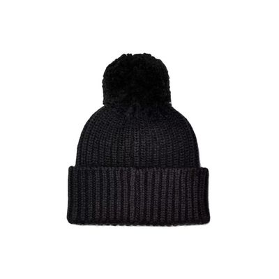 Bonnet tricote Chunky Rib Knit Beanie Noir UGG Femme Adulte Automne Hiver Noir Cdiscount Pret a Porter