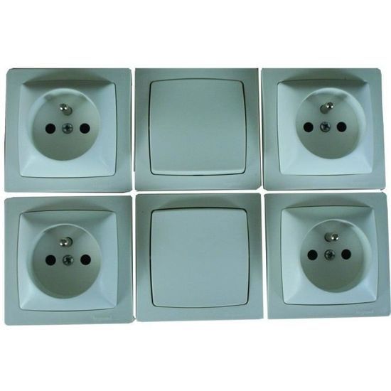 Prise TV Simple LEGRAND - Saillie Gris - Réf. 97541 - Neuf