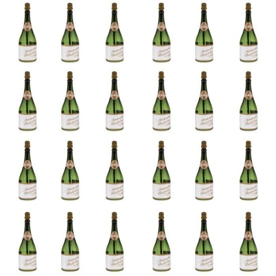 marque generique - 24pcs Mini Bouteille Vide de Champagne