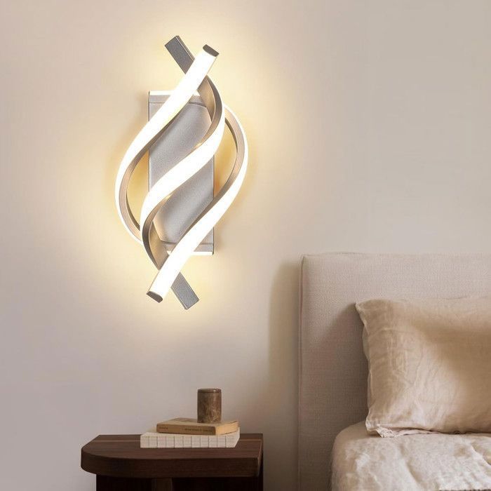 Lot De 2 Appliques Murales D'intérieur Décoratives à LED 7 W, Lumière