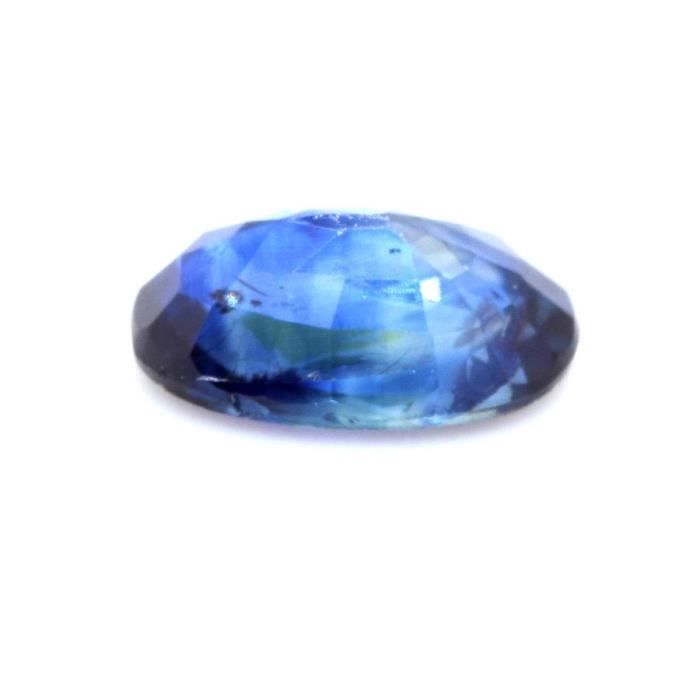 SAPHIR éTOILé BLEU VERT DE THAILANDE : 6.3 mm x 4.6 mm