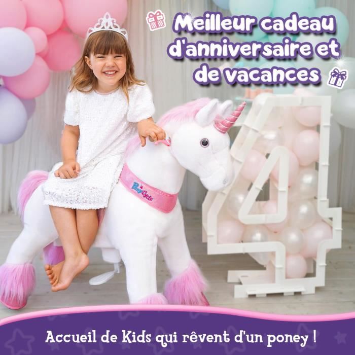 Jouet Licorne Rose PonyCycle - Pour Enfants 4-8 ans