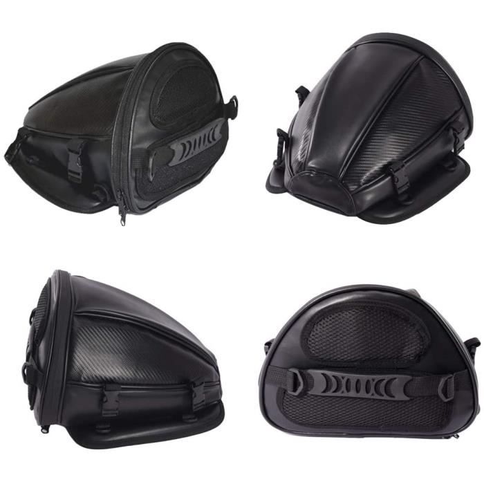 Sacoche Arriere Moto Sac Selle Sac Polochon Accessoire Moto Cuir