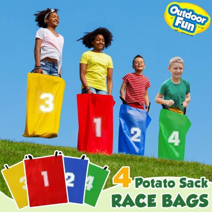 Jeux d exterieur Accessoires de sport de plein air amusants pour enfants sac de saut kangourou fete de partenaire 4PCS F57346 Cdiscount Jeux Jouets