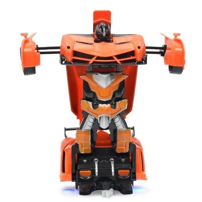 Transformers Voiture orange Robot telecommande electric jouet