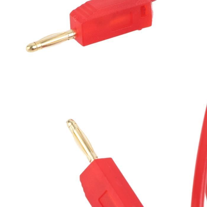 Sondes Multimètre Fiches Bananes - Lot De 2 (noir Et Rouge), Longueur Câble 71 Cm, Pointe Amovible, 1000V