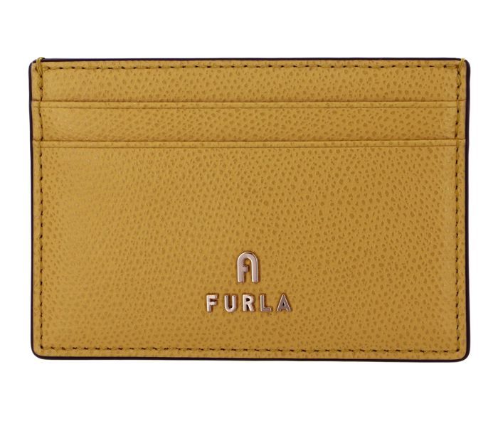 FURLA Porte cartes jaune en cuir pour femme Camelia Card Case S Honey 239432 jaune Cdiscount Bagagerie Maroquinerie