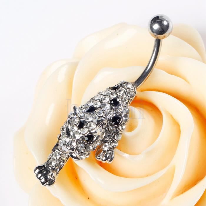 Nombril Belly Ring Rhinestone Boutons Barre Piercing Bijoux Cool