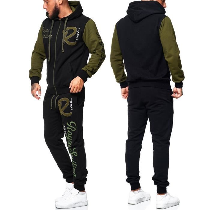 Surv tement homme fashion R 3677 Vert Manches longues