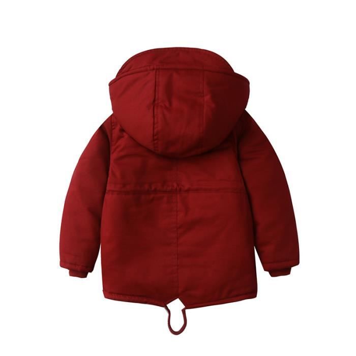 Manteau D'hiver Garçon 92 - Parka Imperméable Doublée Polaire, Capuche, Veste épaisse Pour Enfant