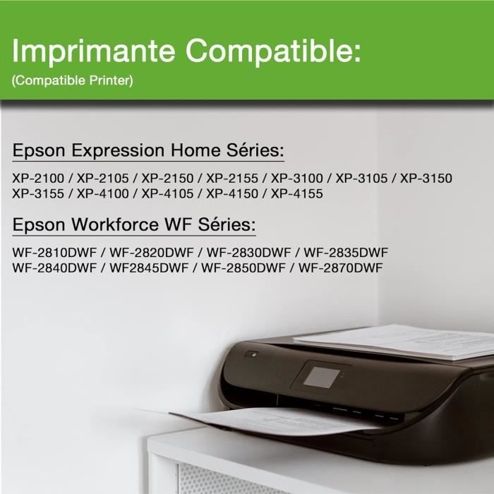 Cartouche d'encre compatible pour Epson 603XL XP-2100 XP-2105 XP-3100 XP-3105  XP-4100 XP-4105 WF-2810DWF WF-2850DWF WF-2830DWF - Cdiscount Informatique