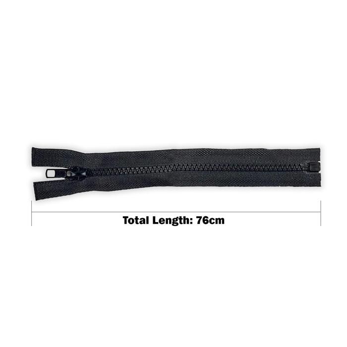 Lot De 100 Fermetures éclair YKK CFC-36 - Nylon Noir, Extrémité Fermée - NEUF