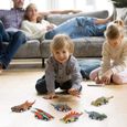 Ototon® 6Pcs Jouet de Petites Voitures Miniatures Dinosaure Enfant Voiture avec Dinosaures et Mini Voiture pour Cadeau Enfants-2