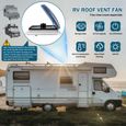Ventilateur De toit Camping Car, RV Ventilateur Ventilateur d'extraction de Caravane Support de Toit à Commande adapté à la-2