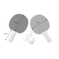 Ensemble tennis de table, 2 Raquette, 3 Balle, Filet, Pince - Prix, raquettes de