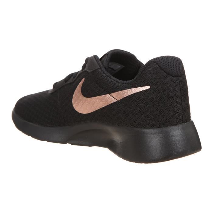 NIKE Baskets Tanjun Noir Dor Femme Noir Or Cdiscount Chaussures