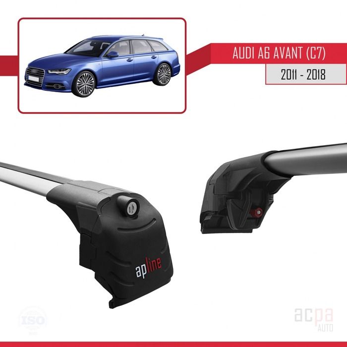 Apline Barres De Toit ACE-2 Pour Audi A3 Sportback 8P 2004-2012 - Gris