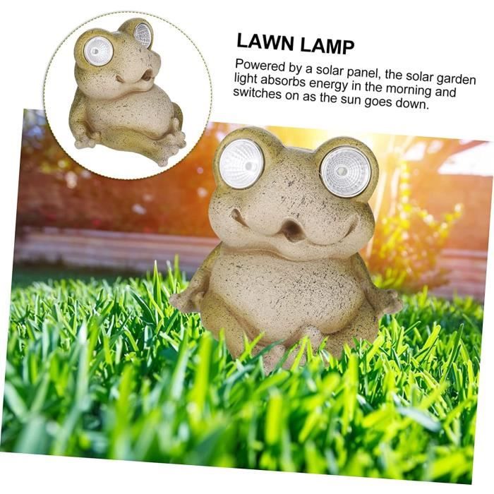 Ornements Grenouilles Résine - Mini Décorations Jardin, étang, Ou Intérieur, Vert Naturel