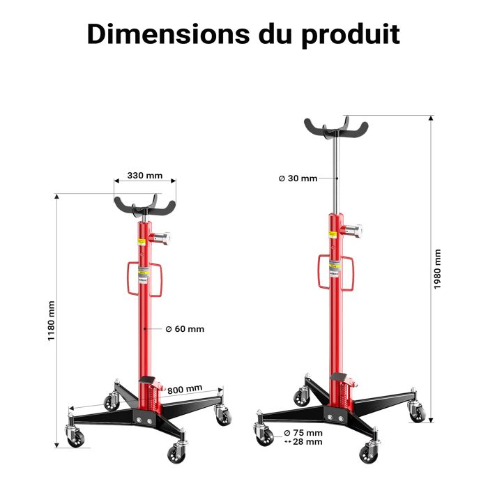 Plateforme Cric De Levage Réglable Jack Lab - Support établi élévateur Neuf