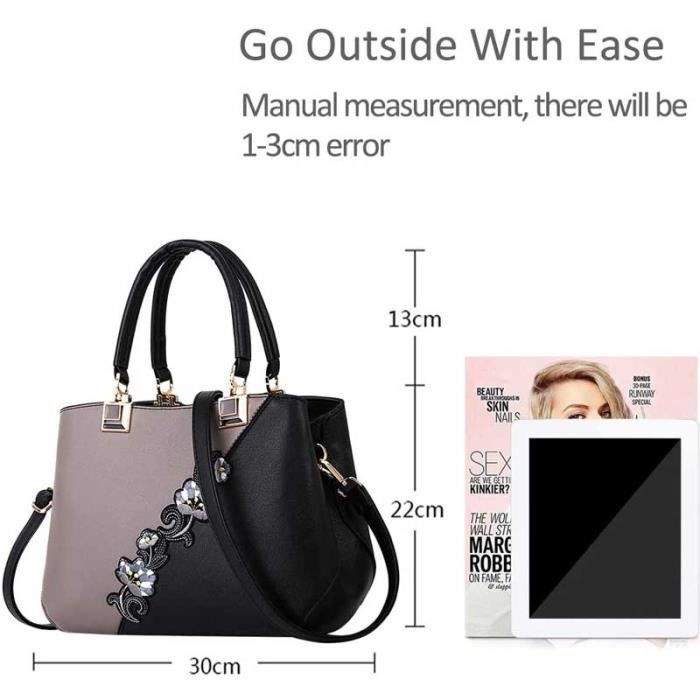 Sac Raviolis Femme Grande Capacité - Sac à Main Pliable Tendance Avec Poignée Supérieure - Sac Shopping Polyvalent