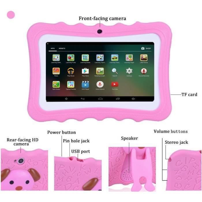 7 Pouces Enfant Tablette Tactile IPS HD 1024*6002
