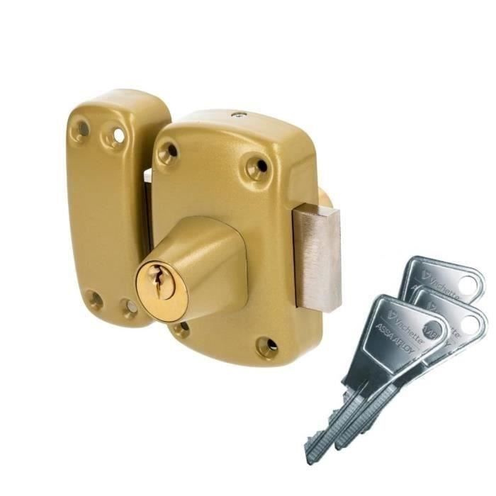 Verrou de porte 3 clés th189 - Bricolage