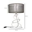 Light-Home Abajour Lampe de Chevet Chambre - Moderne Lampe De Table pour Chambre et Salon Lampe à Poser E27 - Noir et Noir-3
