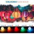 ampoule led b22 couleur 1w,ampoule à baïonnette colorées,ampoule g45 mini globe,orange rouge jaune bleu vert,lumières noël terrass-3