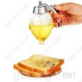 TD® distributeur de miel anti goutte liquide sirop d'érable cuisine accessoire cuisine bocaux de conservation plats vintage-3