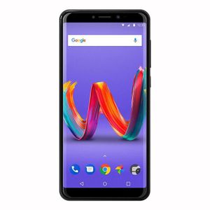 Étui Portefeuille Flip Pour Wiko Harry 2 - Noir Similicuir - 3 Fentes Cartes - Neuf Sous Blister
