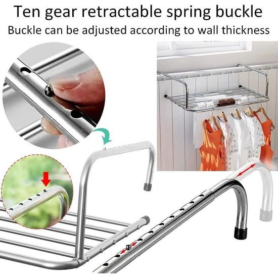 Petit Séchoir à Linge Suspendu Pliable - Rond Multi Couleur Pour Intérieur/extérieur