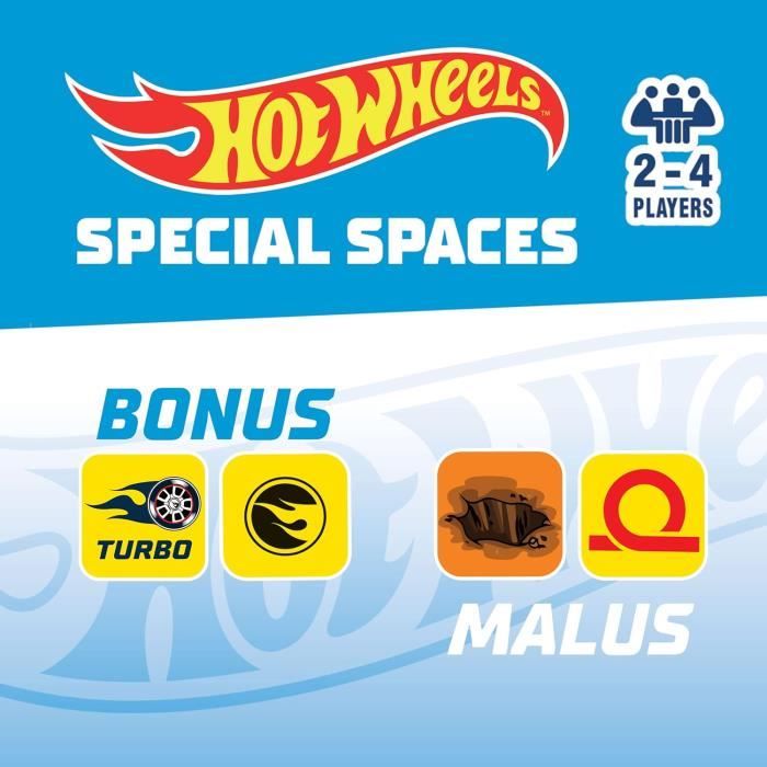 Jeu De Société Hot Wheels Speed Race - Jeu De L'Oie - Enfants Dès 5 Ans - 2 à 4 Joueurs