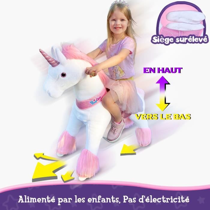 PonyCycle - Jouet Cheval à Monter pour Enfant - Modèle E - Taille 3 -  Roulette Peluche - Noir - Cdiscount Jeux - Jouets