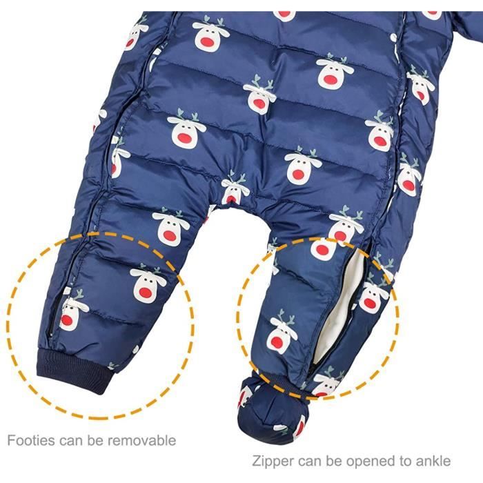 Barboteueses Hiver Manches Longues V tements de Ski B b