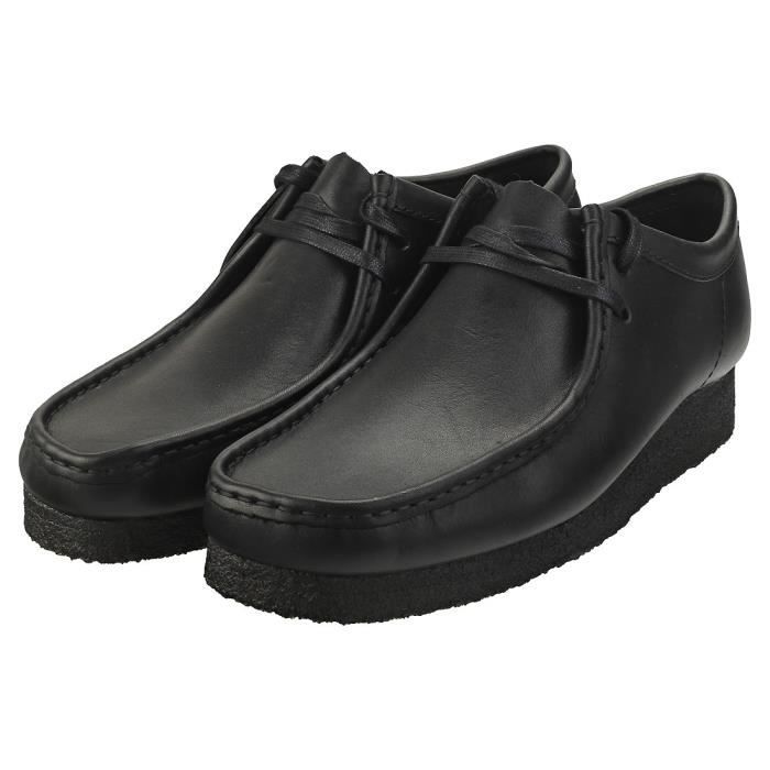 Chaussures Homme En Cuir Noir A Lacets Noir Cdiscount Chaussures