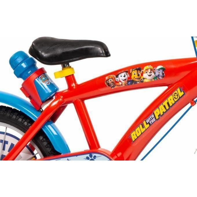 Vélo Enfant Garçon Pat Patrouille14'' Avec 2 Freins, Plaque Avant Bidon Arriere Casque Inclus Vélo Enfant Garçon Pat Patrouille14'' Avec 2 Freins, Plaque Avant Bidon Arriere Casque Inclus