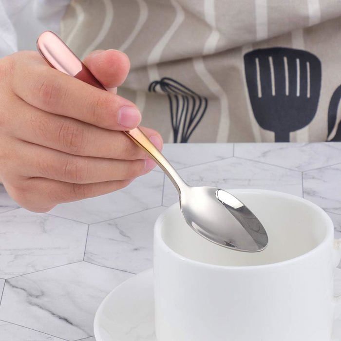 Osuter Lot De 30 Petites Cuillères à Dessert En Acier Inoxydable - 13