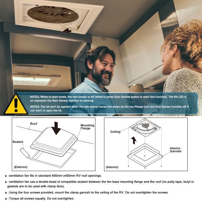 Ventilateur De Toit Camping Car RV Ventilateur Ventilateur D Ventilateur De Toit Camping Car RV Ventilateur Ventilateur D
