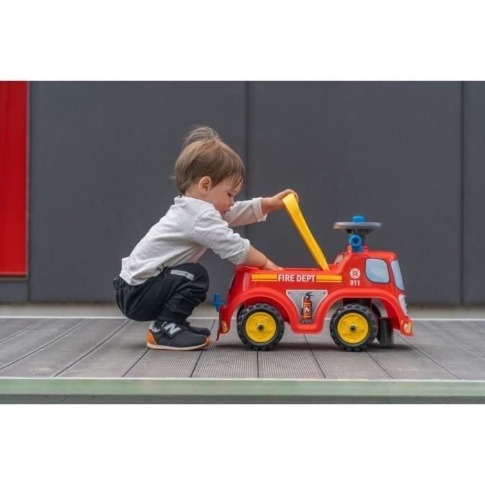 Porteur enfant personnalisé - Camion de pompier