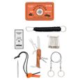 Kit de survie d'urgence Multi-outils 19en1 Avec Trousse de Premiers Secours,Couteau de Survie