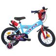 Vélo enfant 14'' Garçon SPIDEY et ses amis pour enfant de 90 cm à 105 cm équipé de 2 freins, plaque avant, stabilisateurs-0