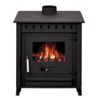 INTERSTOVES POÊLE À BOIS ALESSIA 14KW | BÛCHES 55CM - Noir