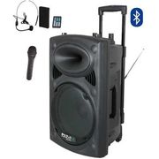 Ibiza Sound - Enceinte Dj Sono autonome 8/20cm 300W USB/SD/BT + micro VHF  HYBRID8VHF-BT + SixMagic RVB - Retours de scène - Rue du Commerce