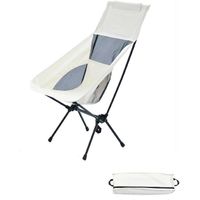 Chaise De Camping Portable - Chaises De Jardin LGRes En Tissu Oxford Pour Adultes Blanc white