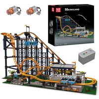 MOULD KING 11012 Technique Loop Coaster Block set, 3238 jouets de structure de montagnes russes
